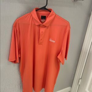 Greg Norman Men's Orange Polo Shirt